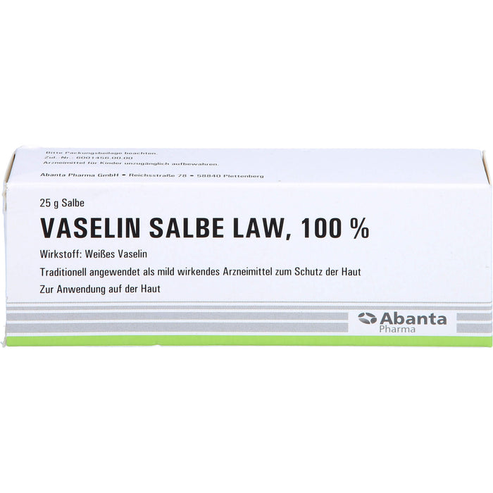 Abanta Pharma Vaselin Salbe LAW 100 %, 25 g Salbe