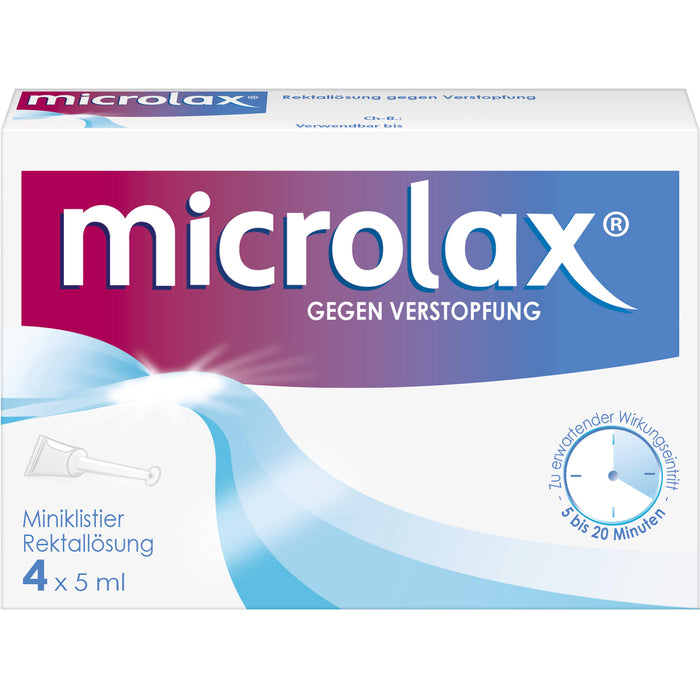 microlax Miniklistier Rektallösung Reimport EMRAmed, 4 St. Klistiere