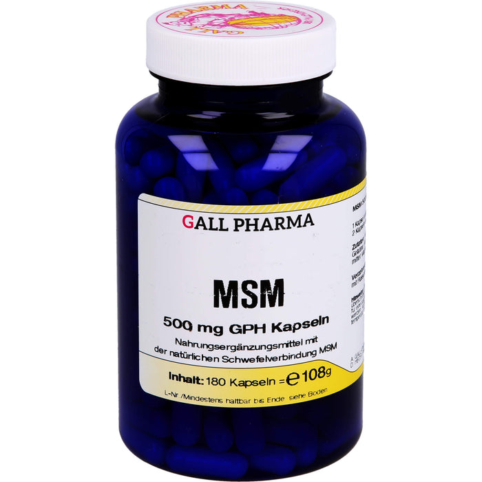 GALL PHARMA MSM 500 mg GPH Kapseln, 180 St. Kapseln