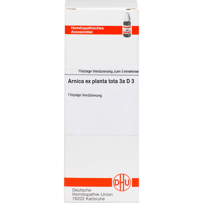 Arnica ex planta tota 3a D3 DHU Dilution, 20 ml Lösung