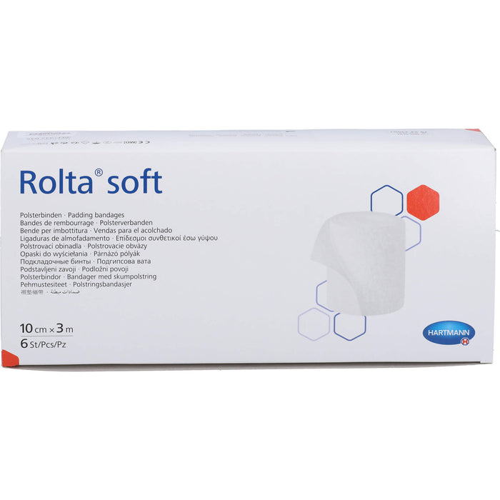 HARTMANN Rolta soft Synthetik-Wattebinden 3 m x 10 cm, 5 St. Packung