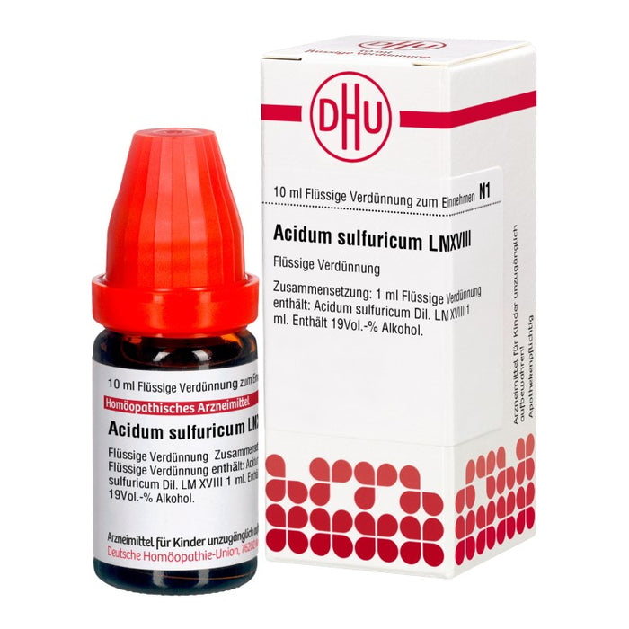 DHU Acidum sulfuricum LM XVIII Dilution, 10 ml Lösung