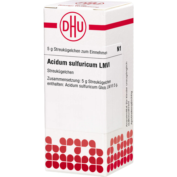 DHU Acidum sulfuricum LM VI Streukügelchen, 5 g Globuli