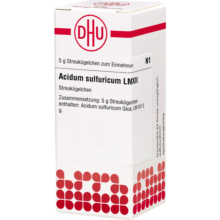 DHU Acidum sulfuricum LM XII Streukügelchen, 5 g Globuli