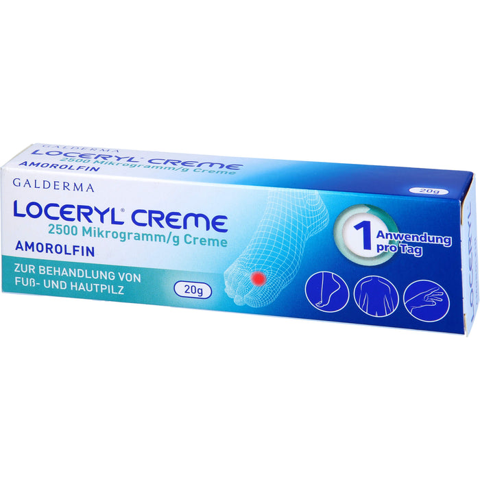 Loceryl Creme bei Fuß- und Hautpilz, 20 g Creme