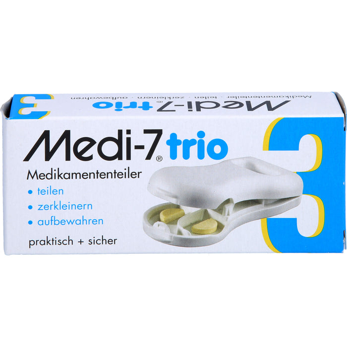 Medi-7 trio Tablettenteiler weiss, 1 St. Box