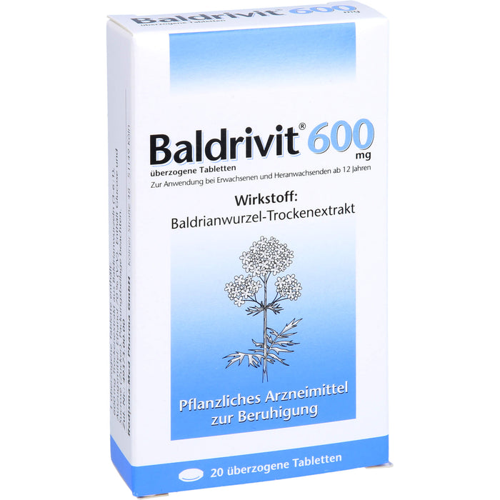 Baldrivit 600 mg überzogene Tabletten, 20 St UTA