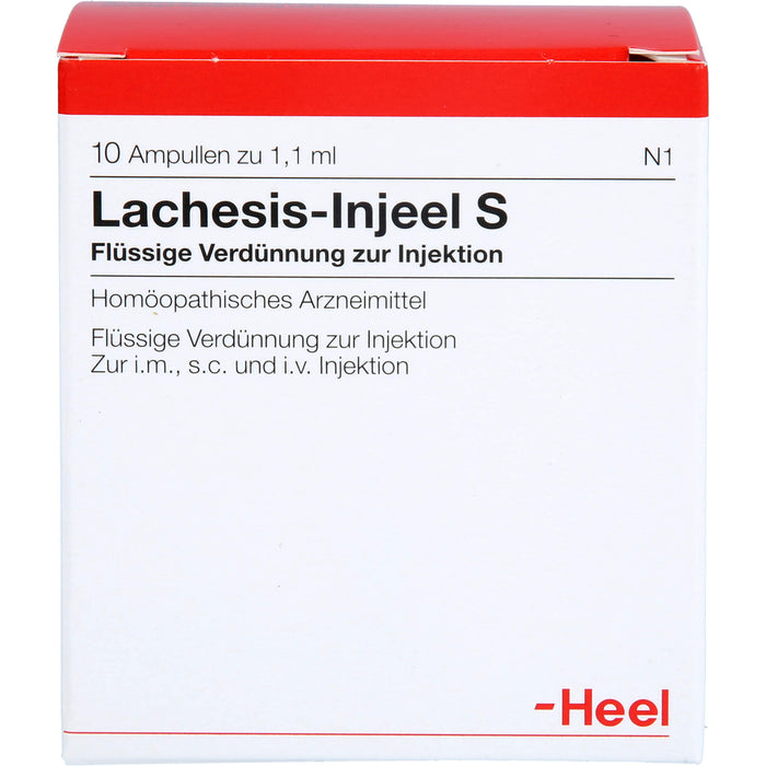 Heel Lachesis-Injeel S flüssige Verdünnung, 10 St. Ampullen