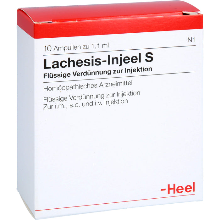 Heel Lachesis-Injeel S flüssige Verdünnung, 10 St. Ampullen