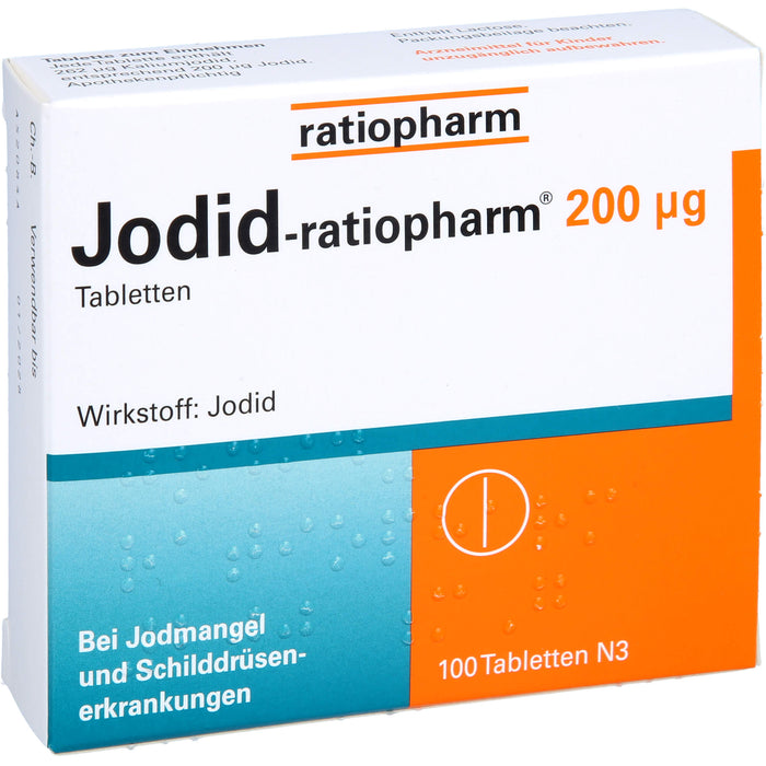 Jodid-ratiopharm 200 µg Tabletten, 100 St. Tabletten