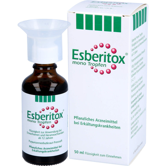 Esberitox mono Tropfen bei Erkältungskrankheiten, 50 ml Lösung