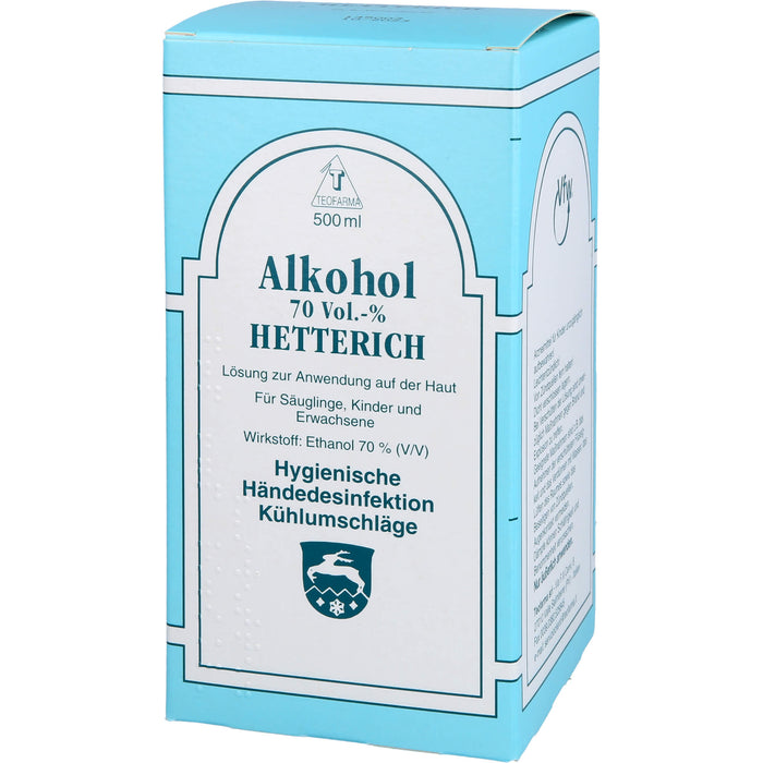 ALKOHOL 70 VOL % HETTERICH, 500 ml LOE