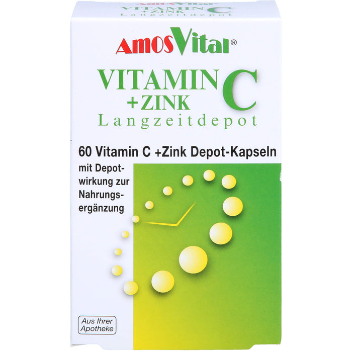 Vitamin C + Zink Depot Kapseln, 60 St. Kapseln