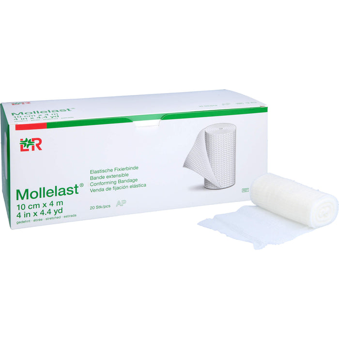 Mollelast Elastische Fixierbinde 10 cm x 4 m, 20 St. Packung