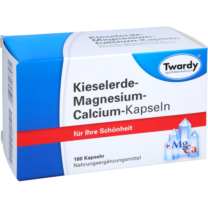 Twardy Kieselerde-Magnesium-Calcium-Kapseln für Ihre Schönheit, 160 St. Kapseln