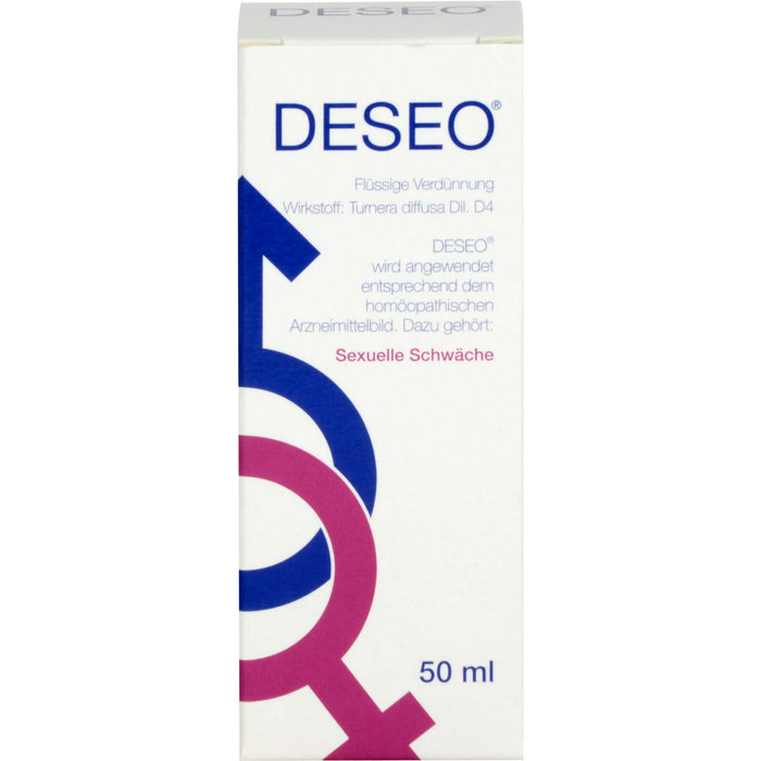 DESEO flüssige Verdünnung bei sexueller Schwäche, 50 ml Solution