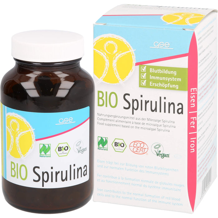 GSE Spirulina 500mg Bio Naturland, 240 St. Tabletten