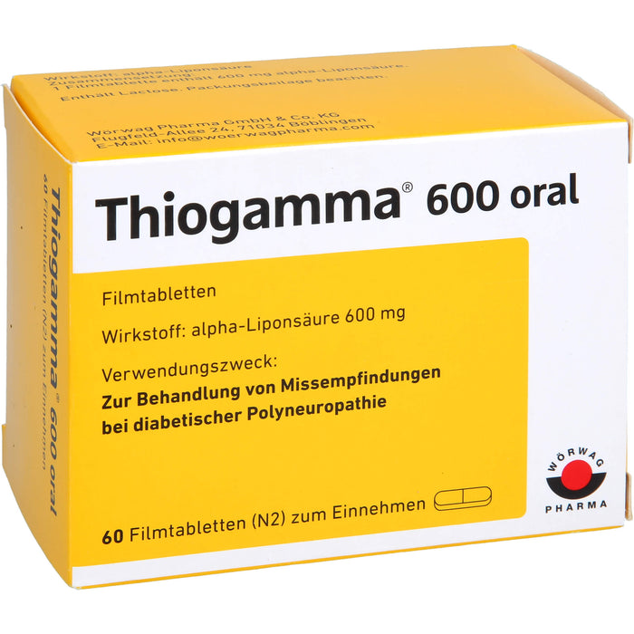 Thiogamma 600 oral Filmtbl., 60 St. Tabletten