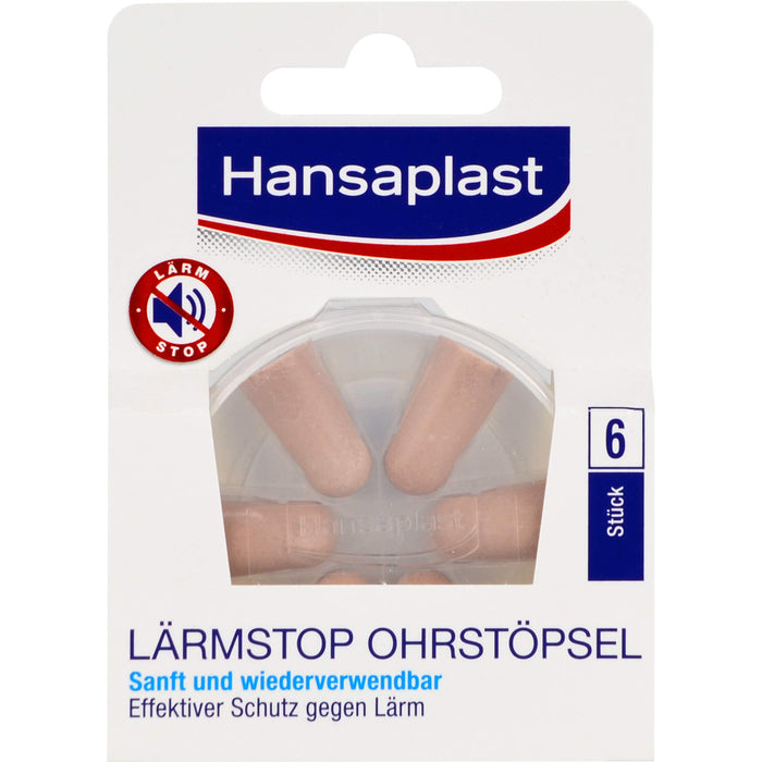 Hansaplast Lärmstop Ohrstöpsel, 6 St. Ohrstöpsel