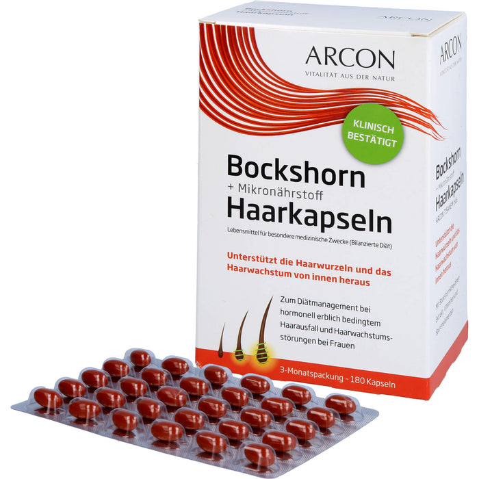 Arcon Bockshorn + Mikronährstoff Haarkapseln, 180 St. Kapseln