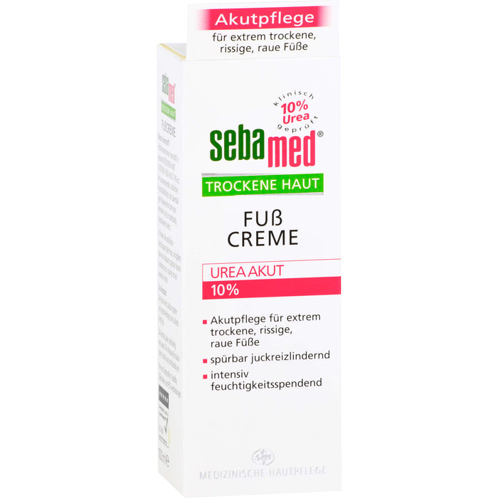 Sebamed Trockene Haut 10% Urea Akut Fußcreme, 100 ml Creme