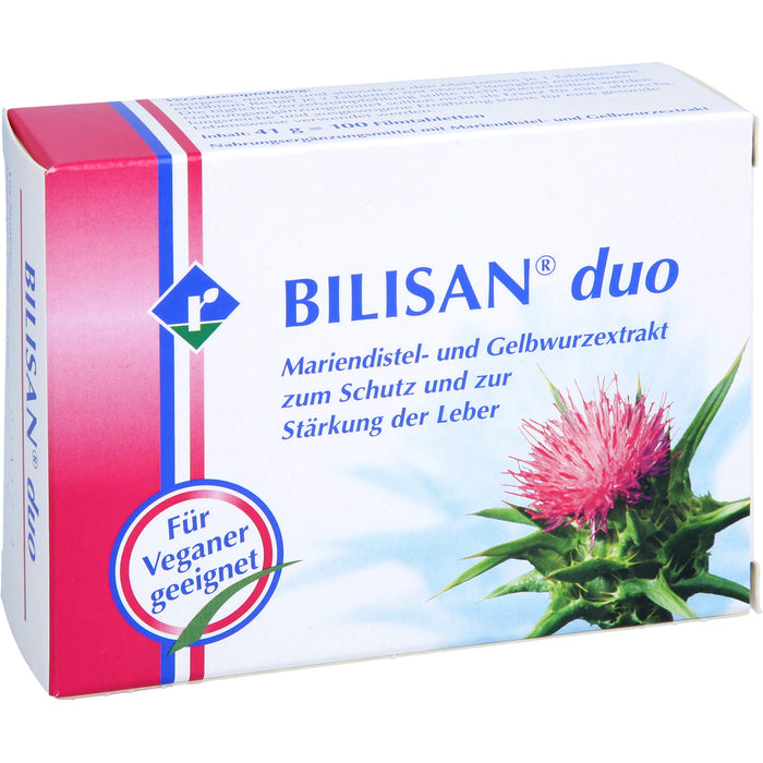 BILISAN duo Mariendistel- und Gelbwurzextrakt Tabletten, 100 St. Tabletten