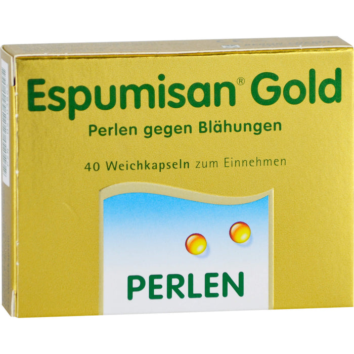 Espumisan Gold Weichkapseln Perlen gegen Blähungen, 40 St. Kapseln