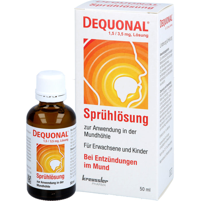 DEQUONAL Sprühlösung bei Entzündungen im Mund, 50 ml Solution