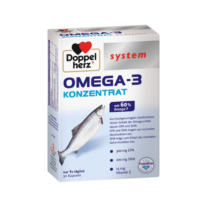 Doppelherz system OMEGA-3 KONZENTRAT, 30 St. Kapseln