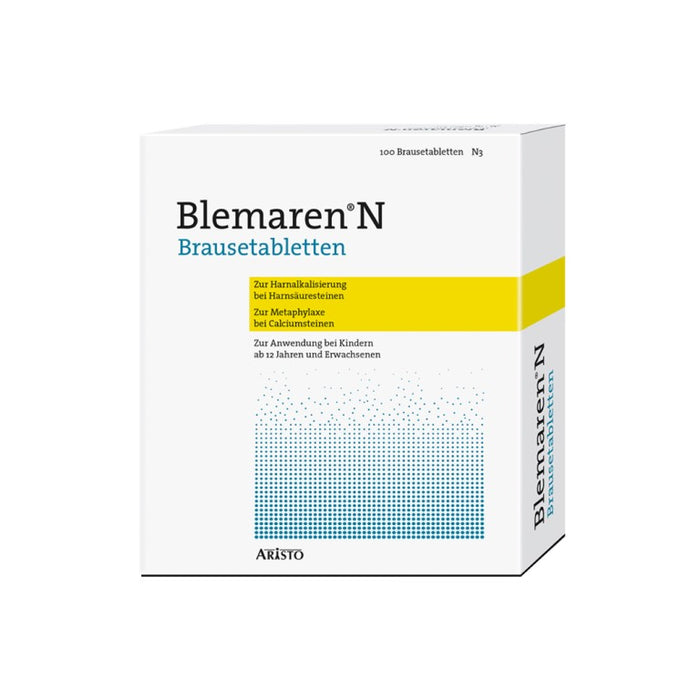 Blemaren N Brausetabletten bei Harnsäuresteinen, 100 St. Tabletten