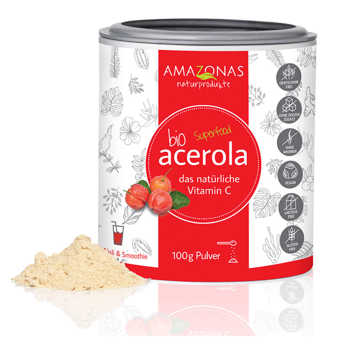 AMAZONAS Acerola Pulver, 100 g Pulver