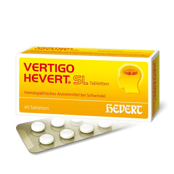 Vertigo Hevert SL bei Schwindelzuständen, 40 St. Tabletten