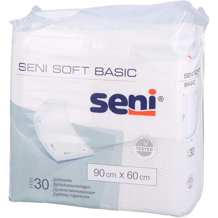 SENI Soft Basic Bettschutzunterlage 60 x 90 cm, 30 St. Unterlagen