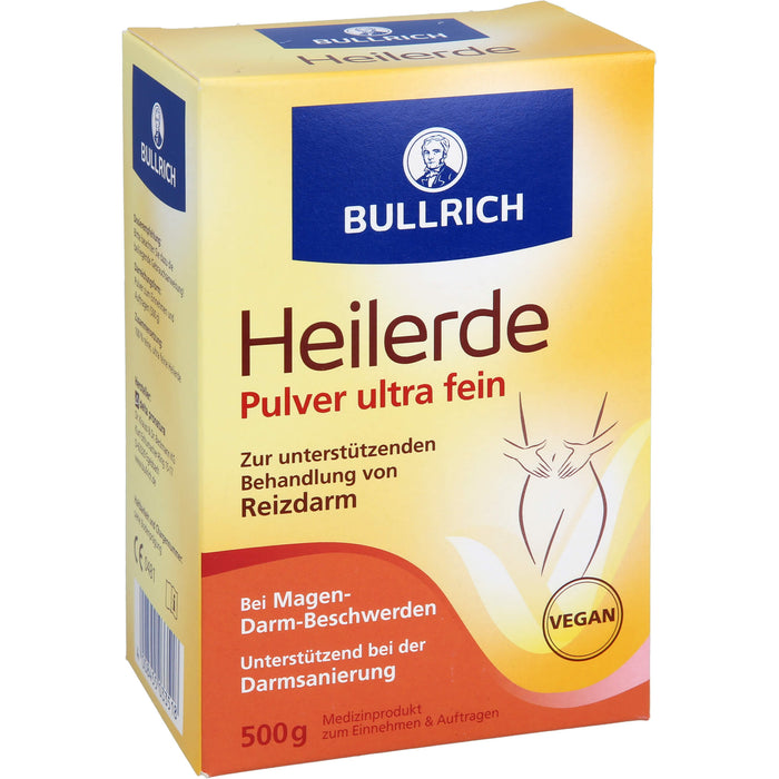 BULLRICH Heilerde Pulver ultra fein zur unterstützenden Behandlung von Reizdarm, 500 g Pulver