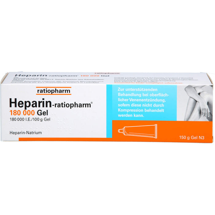 Heparin-ratiopharm 180 000 Gel, 150 g Gel