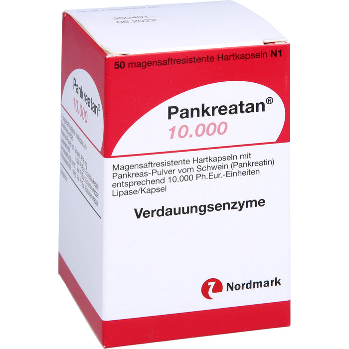 Pankreatan 10.000, Magensaftresistente Hartkapseln, 50 St. Kapseln