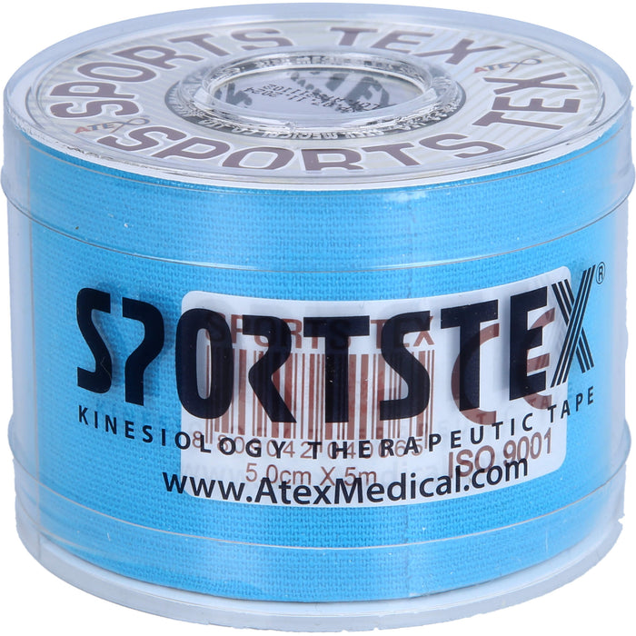 SPORTS-TEX Kinesiologie TAPE 5cmx5m Blau, 1 St. Pflaster