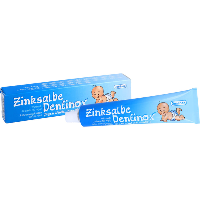 Zinksalbe Dentinox gegen Windeldermatitis, 45 g Salbe