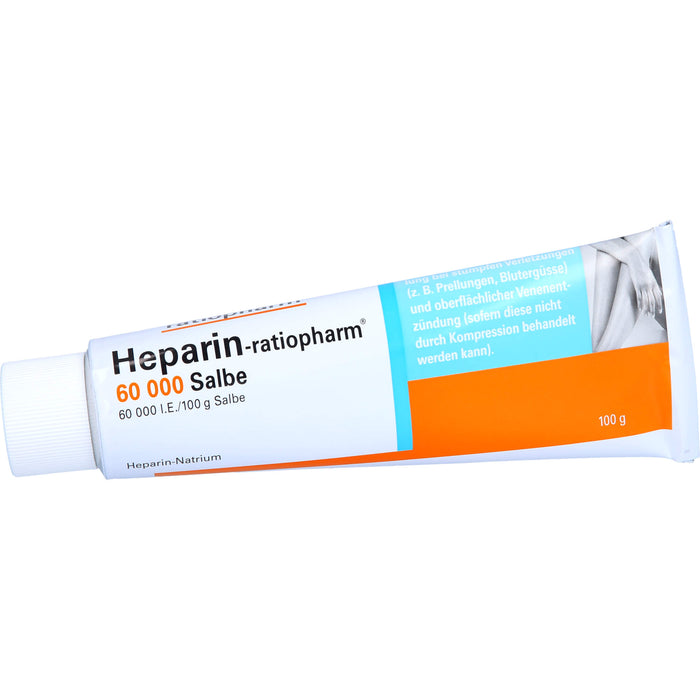 Heparin-ratiopharm 60 000 Salbe bei stumpfen Verletzungen, 100 g Salbe