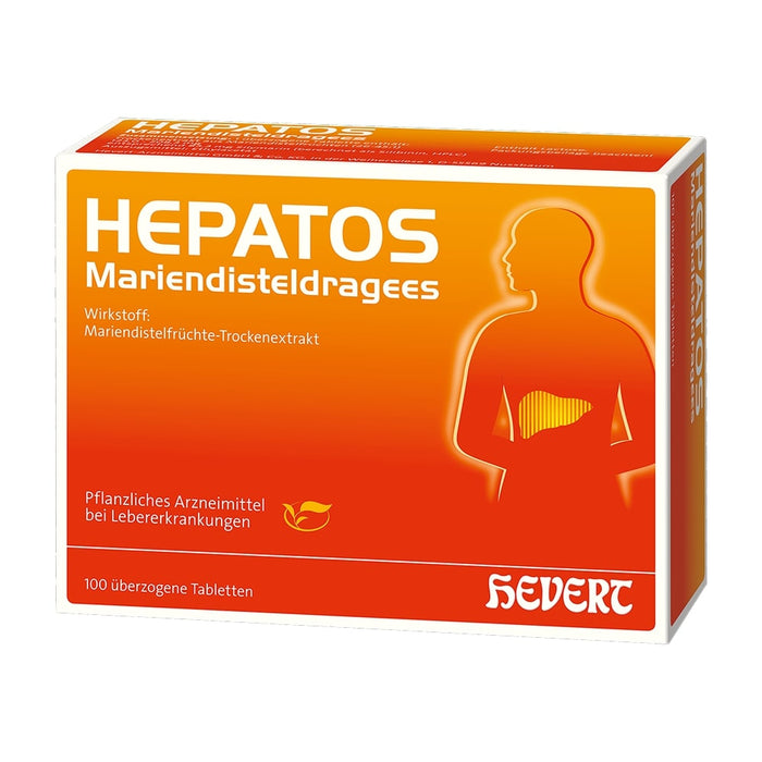 Hepatos Mariendisteldragees bei chronisch-entzündlichen Lebererkrankungen, 100 St. Tabletten