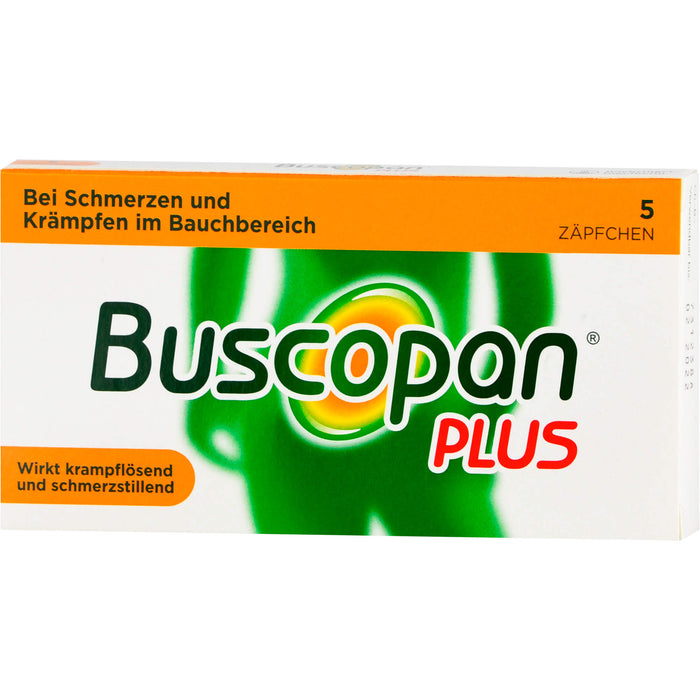 Buscopan plus 10 mg/800 mg, Gerke Zäpfchen, 5 St. Zäpfchen