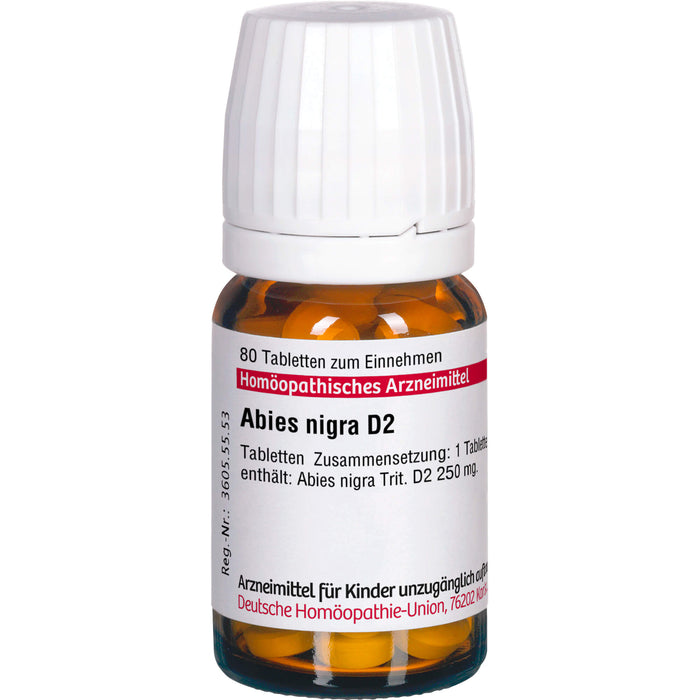 Abies nigra D2 DHU Tabletten, 80 St. Tabletten