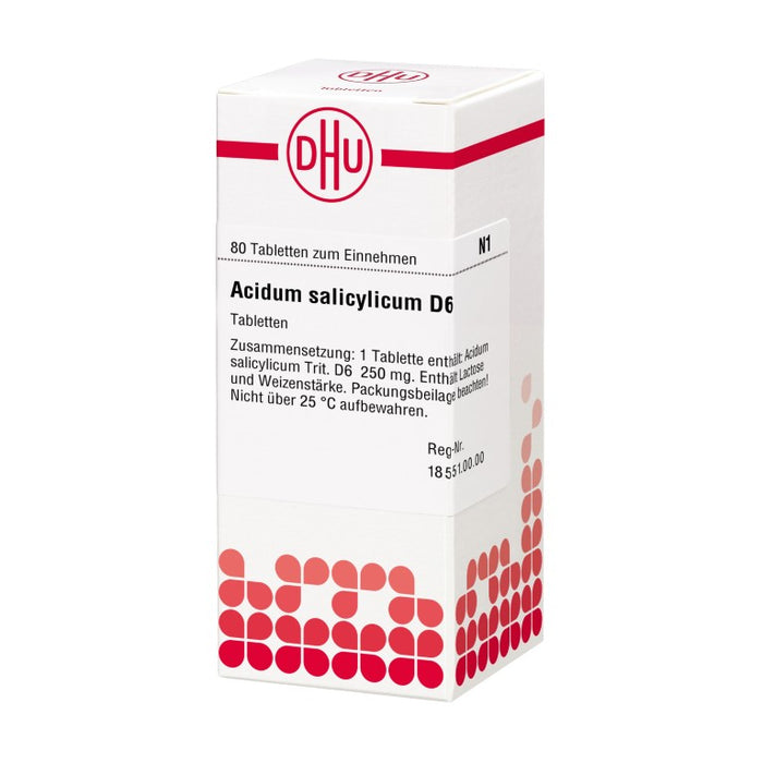 DHU Acidum salicylicum D6 Tabletten, 80 St. Tabletten