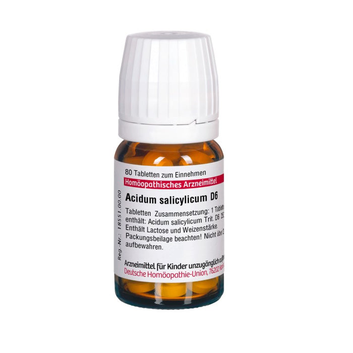 DHU Acidum salicylicum D6 Tabletten, 80 St. Tabletten