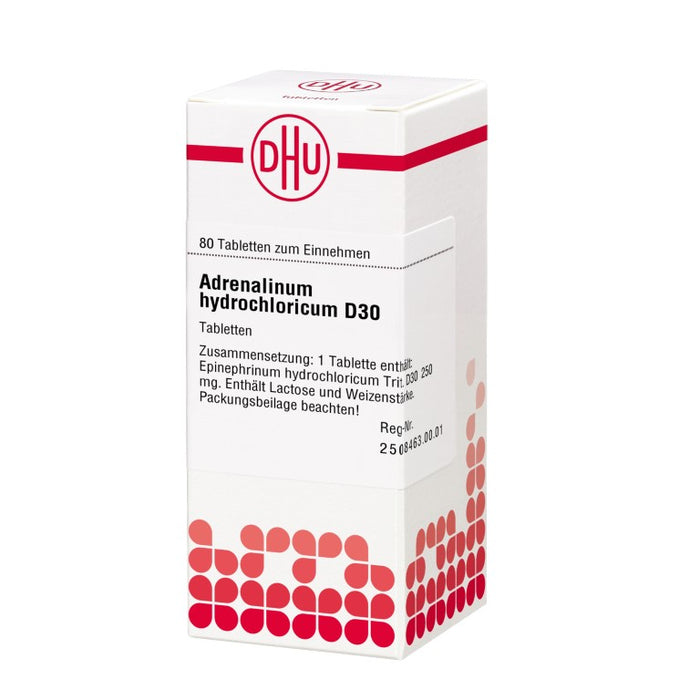 DHU Adrenalinum hydrochloricum D30 Tabletten, 80 St. Tabletten