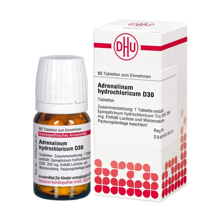 DHU Adrenalinum hydrochloricum D30 Tabletten, 80 St. Tabletten