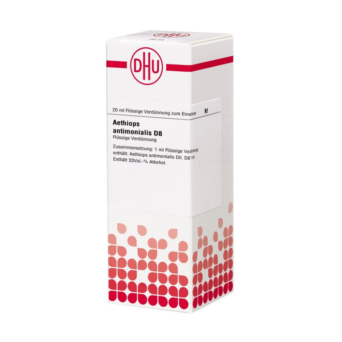 DHU Aethiops antimonialis D8 flüssige Verdünnung, 20 ml Lösung