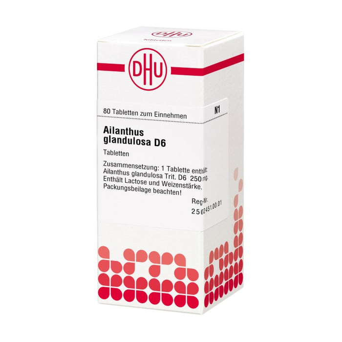 DHU Ailanthus glandulosa D6 Tabletten, 80 St. Tabletten