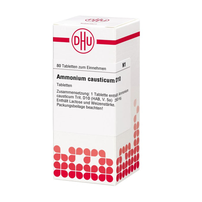 DHU Ammonium causticum D10 Tabletten, 80 St. Tabletten