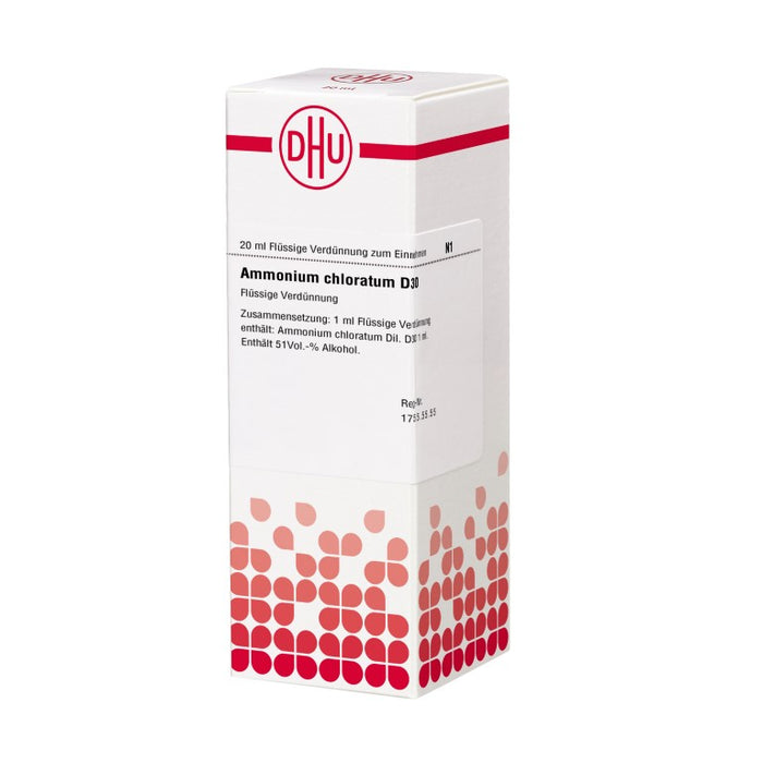 DHU Ammonium chloratum D30 flüssige Verdünnung, 20 ml Lösung